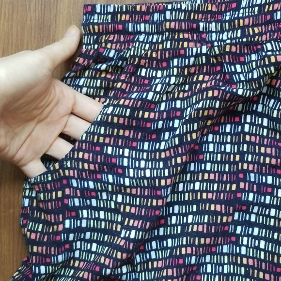 Drawstring Rainbow Block Skirt - Picture 4 of 7